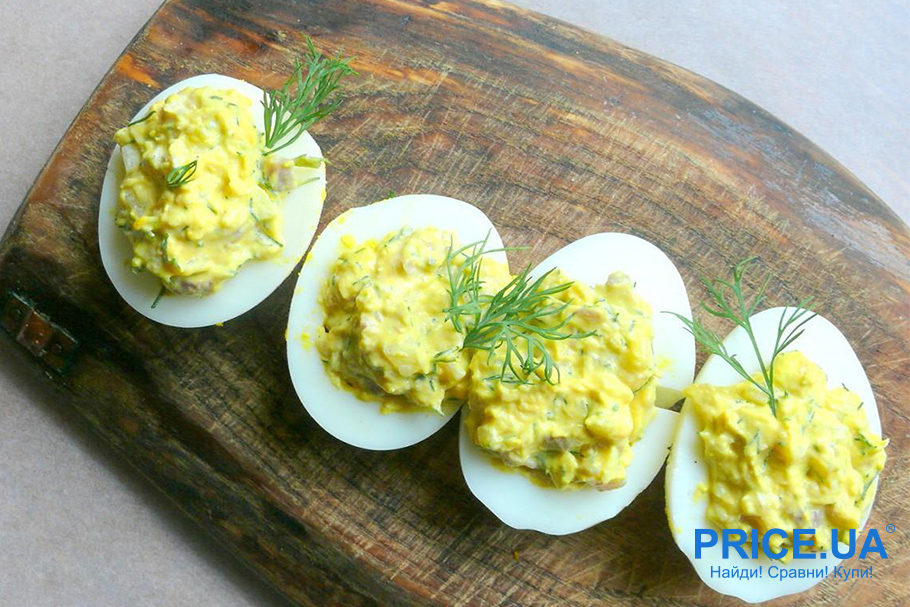 Рецепты блюд из яиц. Фаршированные яйца